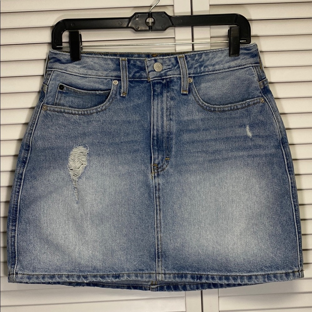 🔥🔥Calvin Klein Jeans Blue Distressed Mini Skirt